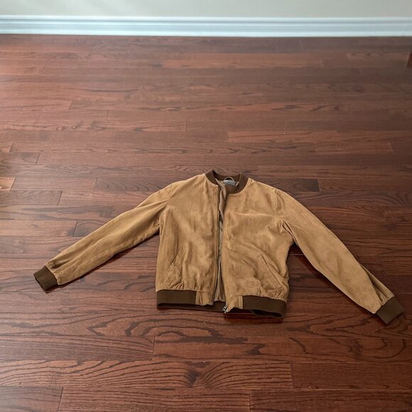 ASOS: Light Tan Bomber Jacket (M) - Picture 2 of 3